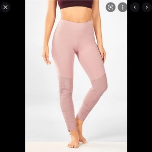 Fabletics High-Waisted Cashel PureLuxe Legging for Yoga/Pilates in Pink